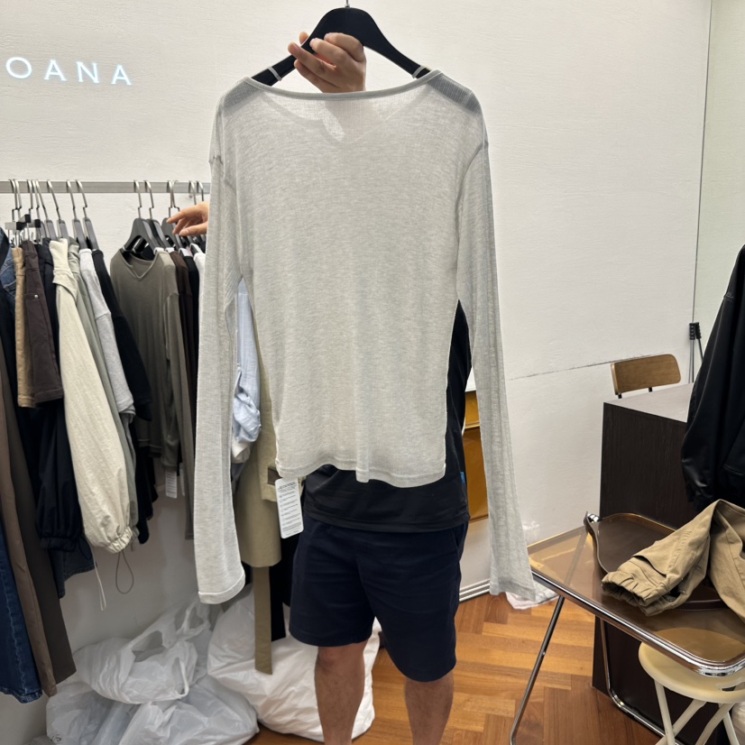 MOANA東大門㊣實拍女士新品職業休閑時尚熱賣推薦人氣長袖T恤MOANA長袖T恤