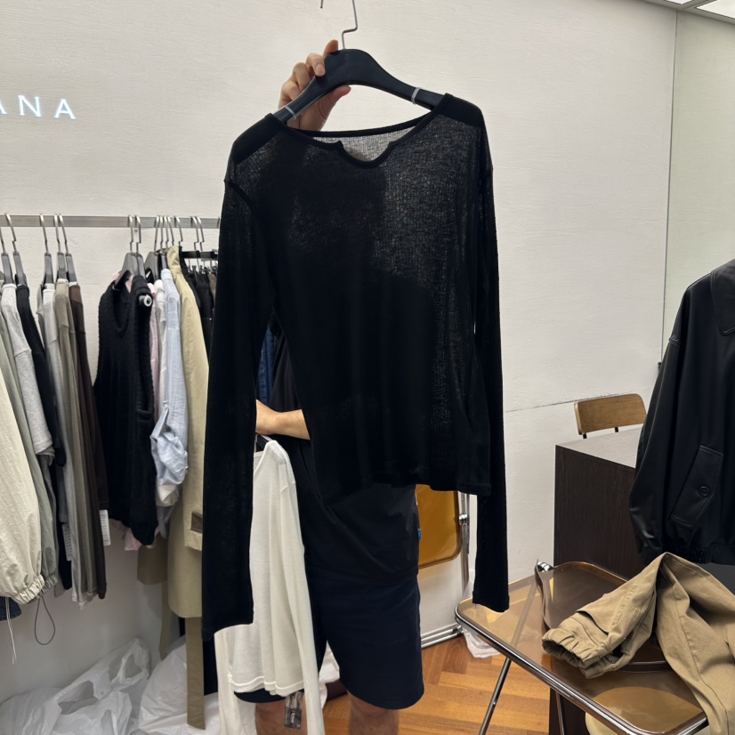 MOANA東大門㊣實拍女士新品職業休閑時尚熱賣推薦人氣長袖T恤MOANA長袖T恤圖色3