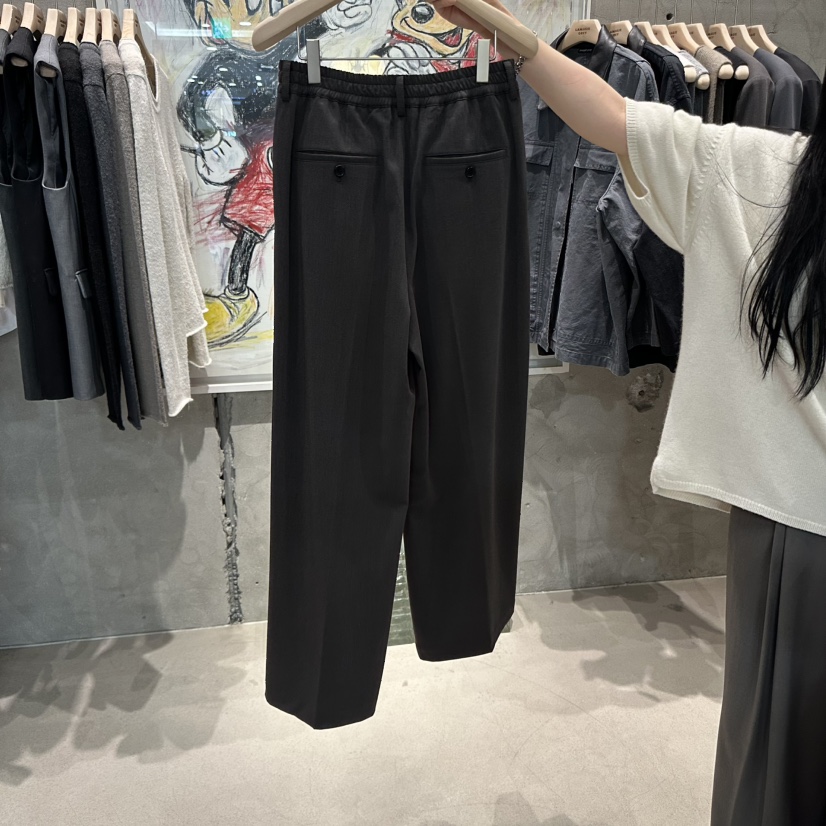 LAMAGIEPIE東大門㊣直郵女裝新品真品熱賣人氣休閑25秋冬休閑褲LAMAGIE GREY休閑褲