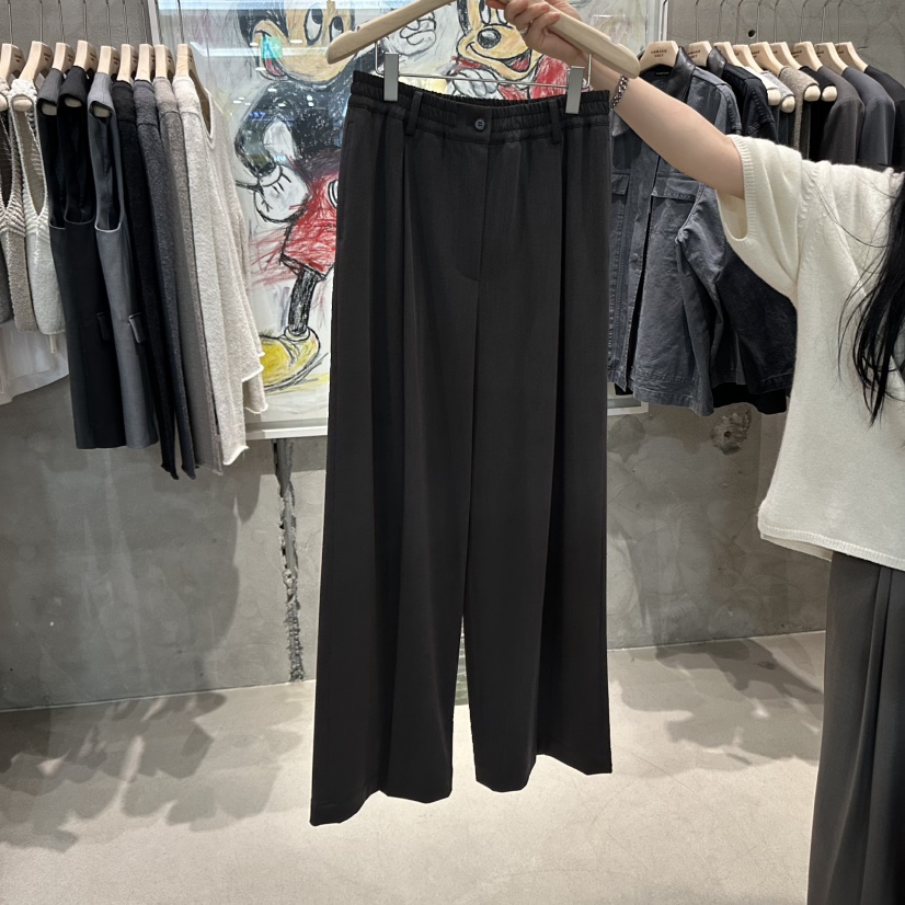 LAMAGIEPIE東大門㊣直郵女裝新品真品熱賣人氣休閑25秋冬休閑褲LAMAGIE GREY休閑褲圖色2棕色