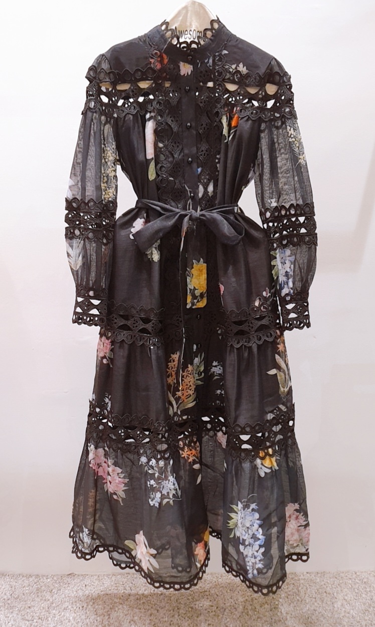 AWESOME-P東大門㊣實拍女士新品25秋冬人氣真品連衣裙含腰帶AWESOME-P連衣裙圖色1