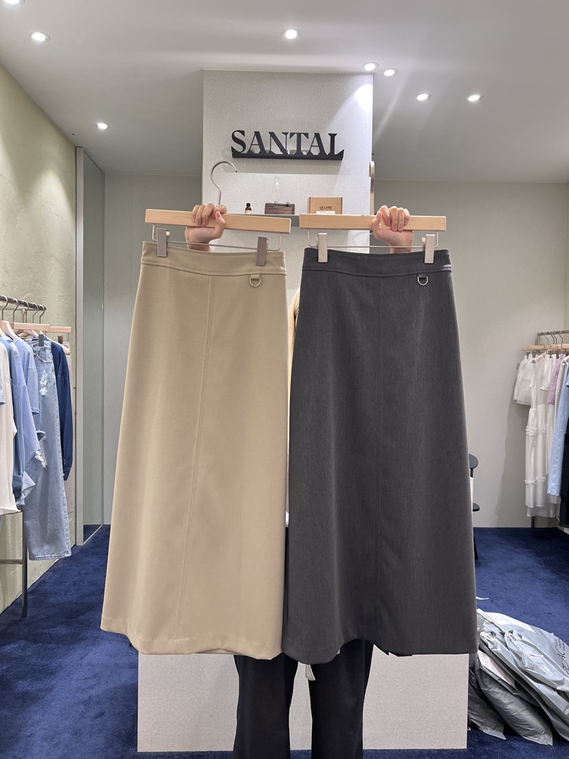 SANTAL韓國直郵㊣女裝新品時尚職業人氣休閑熱賣25秋冬長裙SANTAL長裙