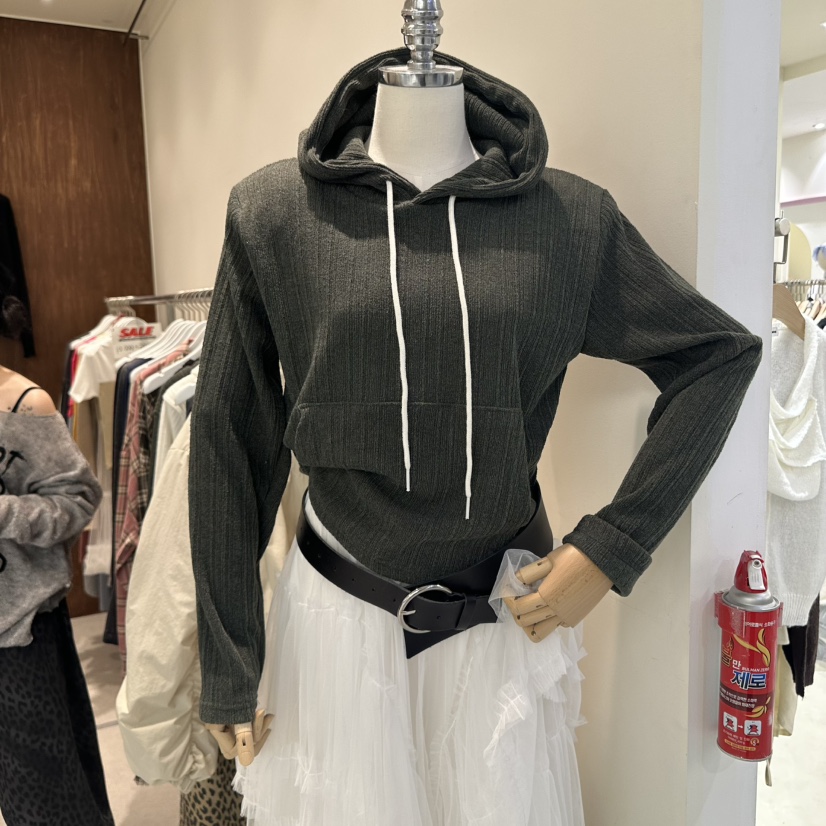 BUCKLE韓國代購㊣女士新款25秋冬人氣職業時尚推薦衛衣兜帽BUCKLE衛衣