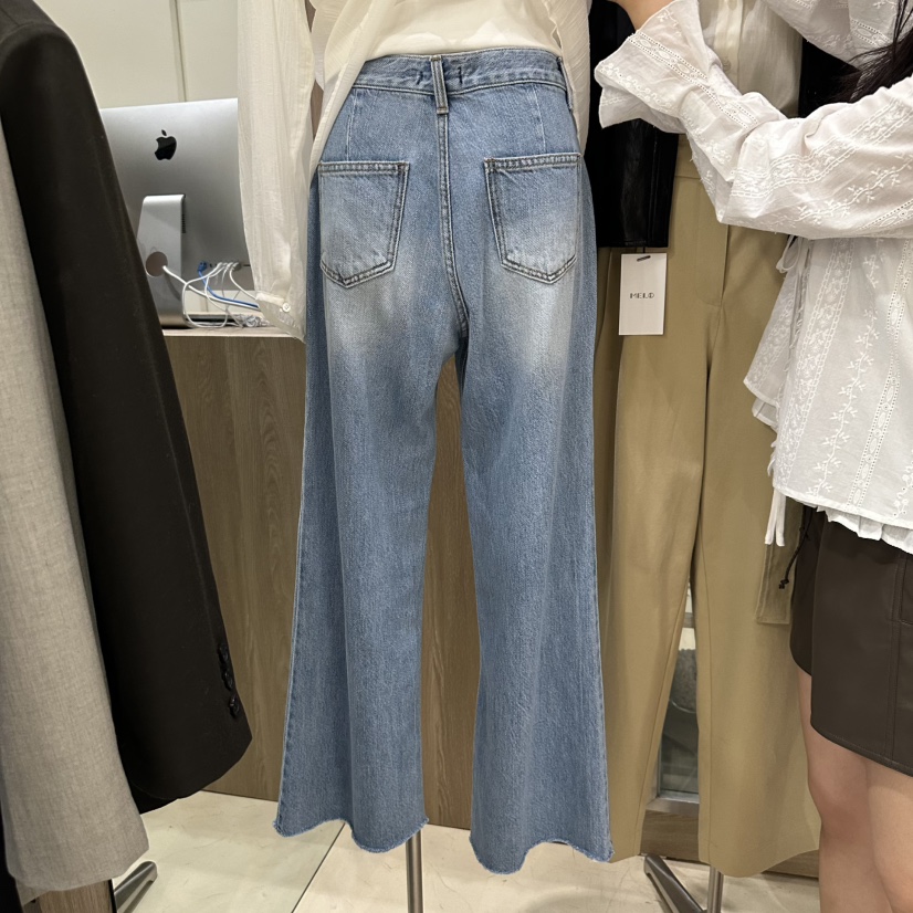 MELO東大門㊣實拍女士新品人氣25秋冬推薦真品休閑時尚牛仔褲MELO牛仔褲