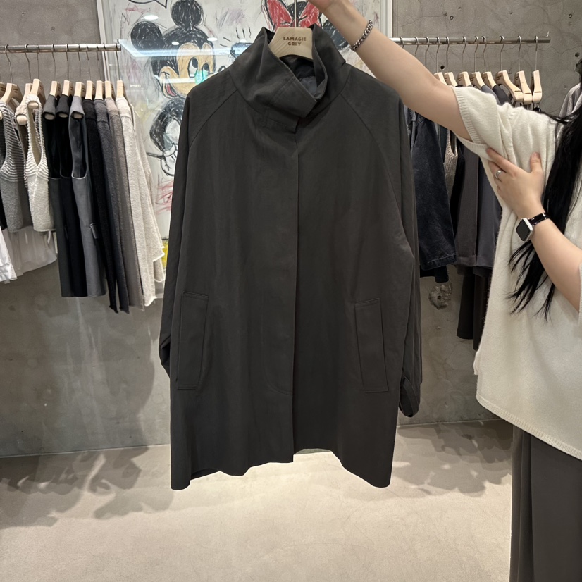 LAMAGIEPIE東大門㊣實拍女士新品人氣推薦休閑25秋冬職業夾克LAMAGIE GREY夾克圖色2