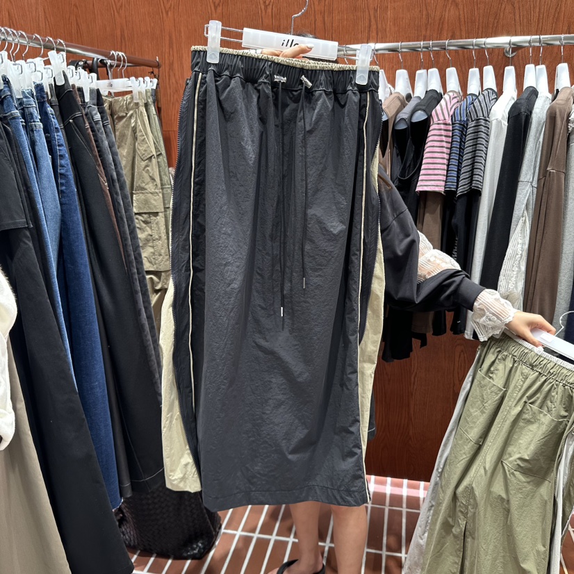 ILLO東大門㊣代購女裝新品真品時尚人氣推薦25秋冬長裙拉鏈ILLO長裙圖色2