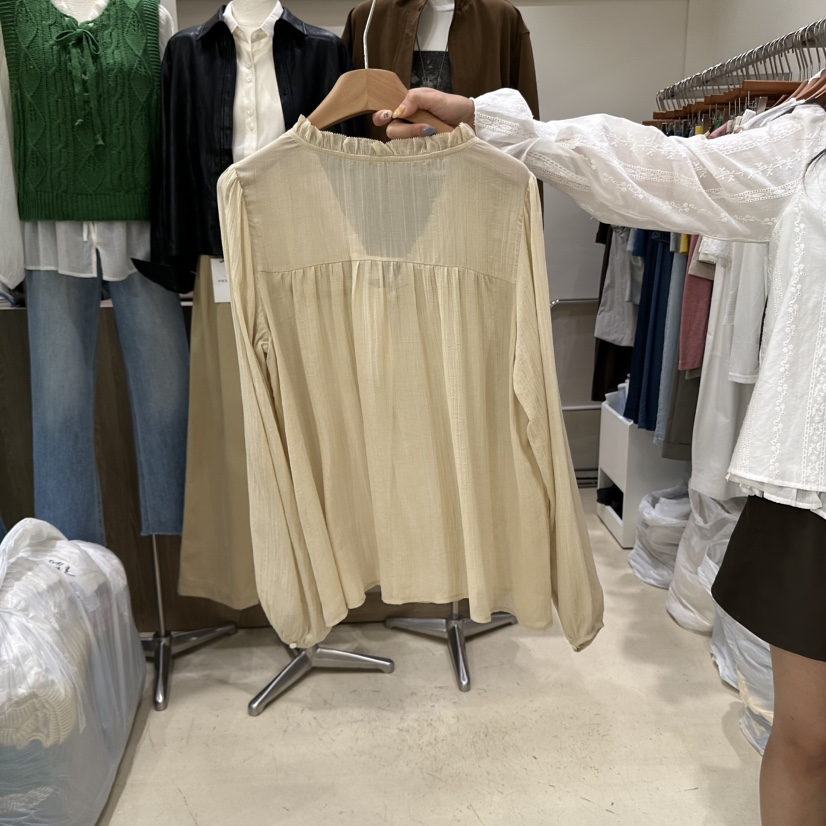 MELO東大門㊣代購女裝新品真品推薦時尚人氣襯衫蕾絲衫透明MELO襯衫/蕾絲衫