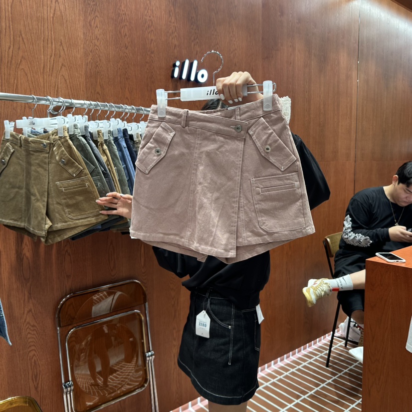 ILLO韓國直郵㊣女士新款推薦人氣時尚休閑25秋冬熱賣真品裙褲ILLO裙褲