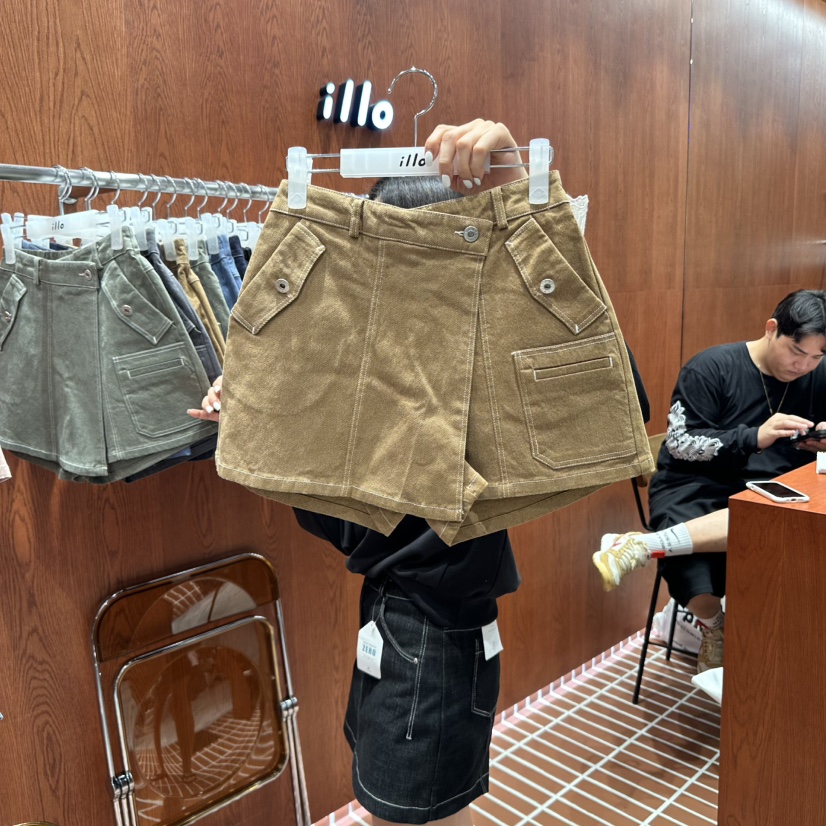 ILLO韓國直郵㊣女士新款推薦人氣時尚休閑25秋冬熱賣真品裙褲ILLO裙褲圖色2