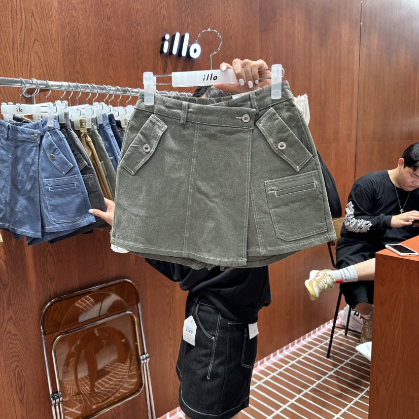 ILLO韓國直郵㊣女士新款推薦人氣時尚休閑25秋冬熱賣真品裙褲ILLO裙褲圖色3
