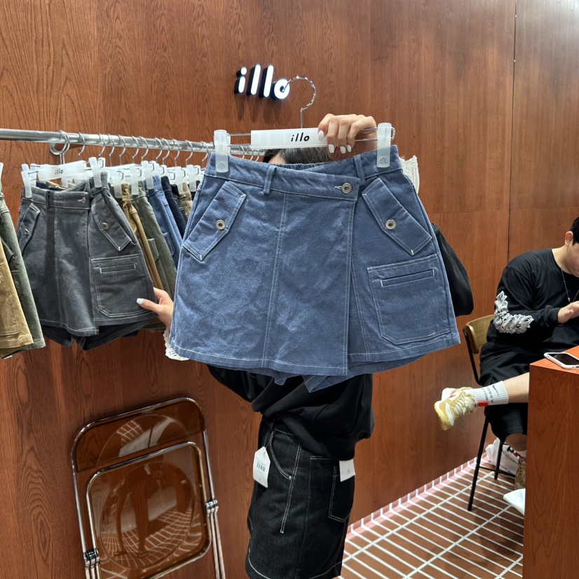 ILLO韓國直郵㊣女士新款推薦人氣時尚休閑25秋冬熱賣真品裙褲ILLO裙褲圖色4