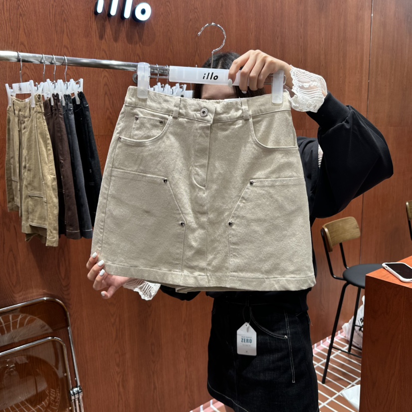 ILLO東大門㊣代購女裝新品熱賣休閑時尚25秋冬真品人氣裙褲ILLO裙褲圖色1