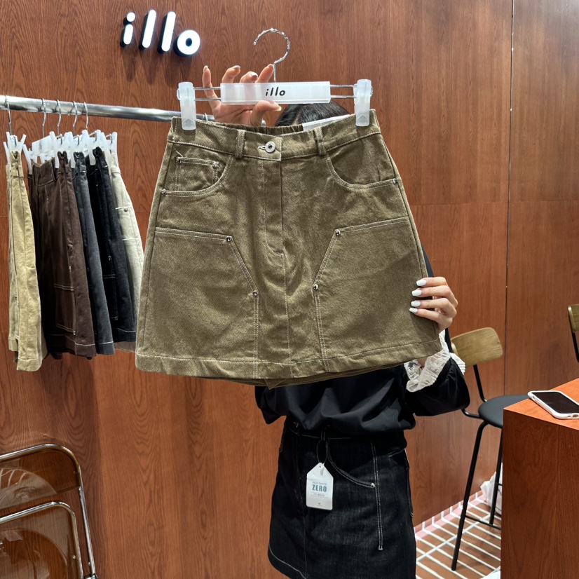 ILLO東大門㊣代購女裝新品熱賣休閑時尚25秋冬真品人氣裙褲ILLO裙褲圖色2