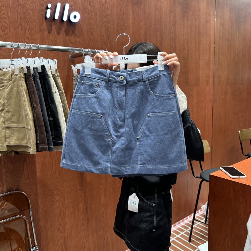 ILLO東大門㊣代購女裝新品熱賣休閑時尚25秋冬真品人氣裙褲ILLO裙褲圖色3
