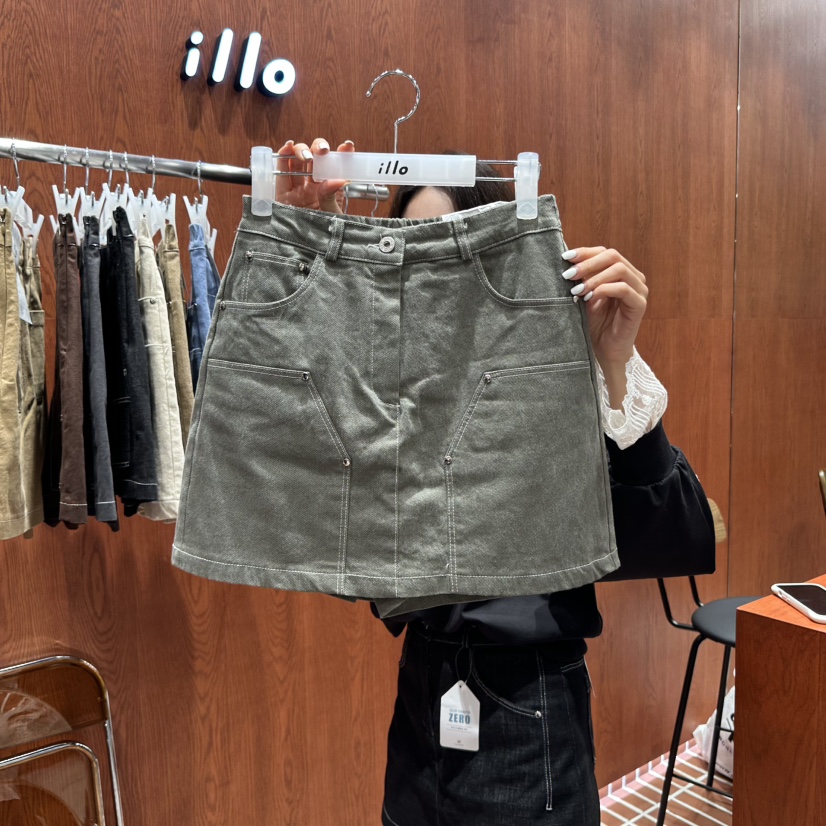 ILLO東大門㊣代購女裝新品熱賣休閑時尚25秋冬真品人氣裙褲ILLO裙褲圖色4