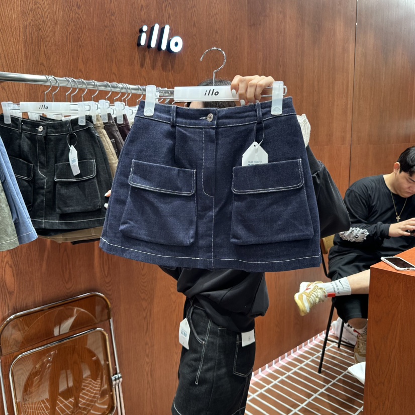 ILLO韓國直郵㊣女裝新款職業25秋冬真品熱賣時尚休閑推薦裙褲ILLO裙褲圖色1