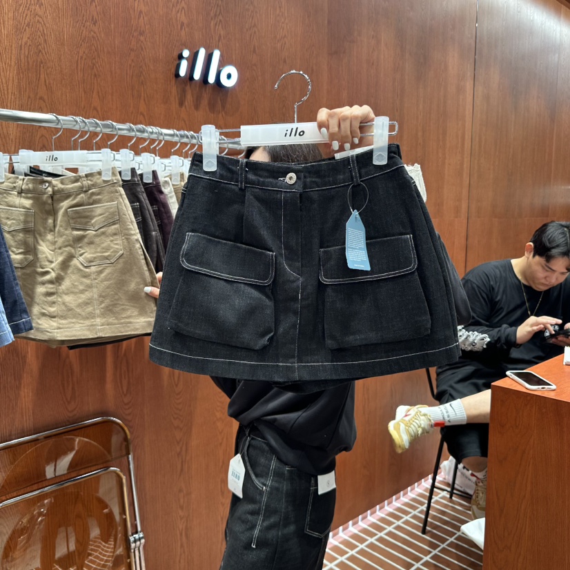 ILLO韓國直郵㊣女裝新款職業25秋冬真品熱賣時尚休閑推薦裙褲ILLO裙褲圖色2