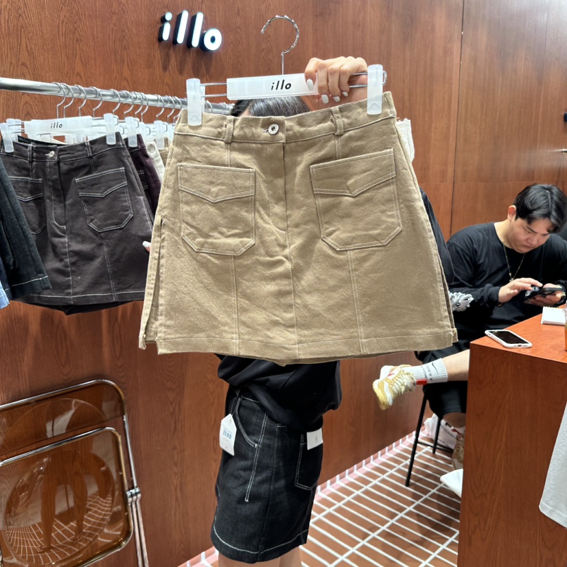 ILLO韓國直郵㊣女裝新品人氣真品25秋冬熱賣職業休閑推薦裙褲ILLO裙褲圖色1