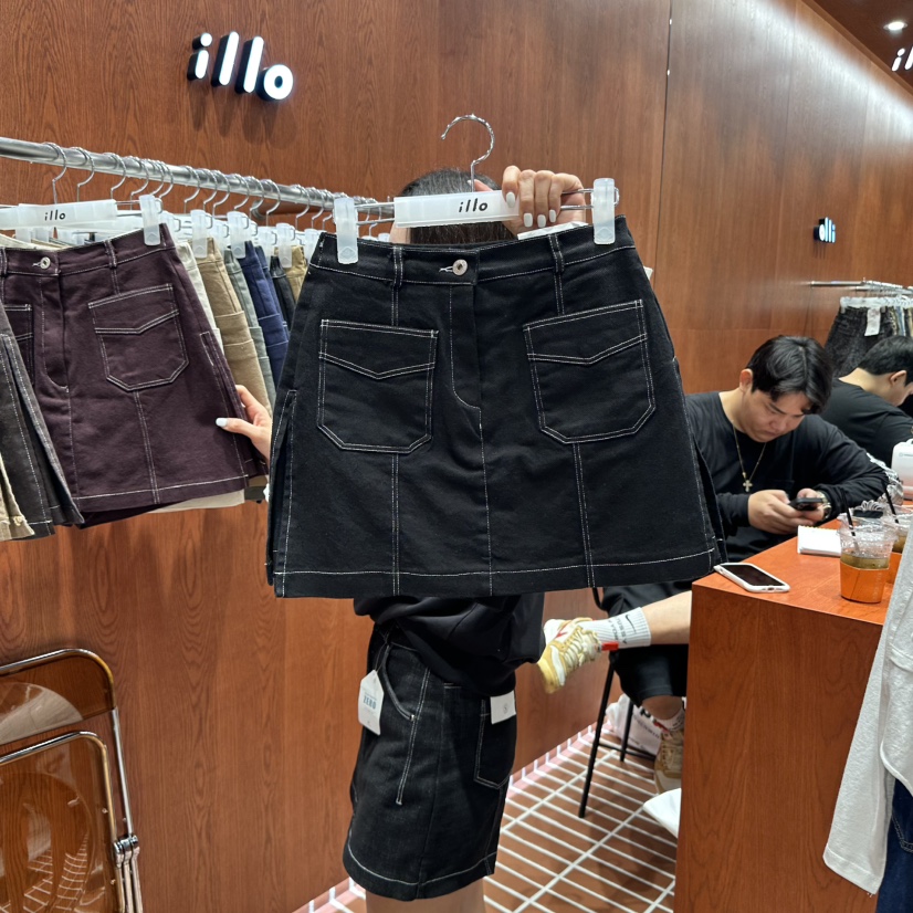 ILLO韓國直郵㊣女裝新品人氣真品25秋冬熱賣職業休閑推薦裙褲ILLO裙褲圖色3