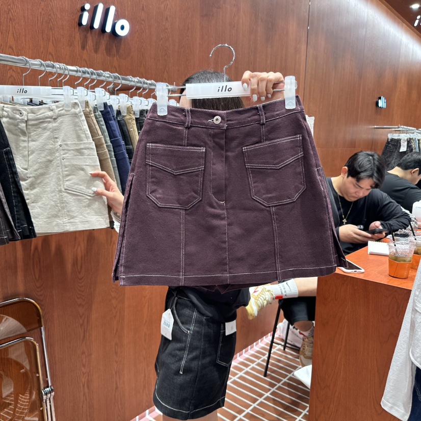 ILLO韓國直郵㊣女裝新品人氣真品25秋冬熱賣職業休閑推薦裙褲ILLO裙褲圖色4