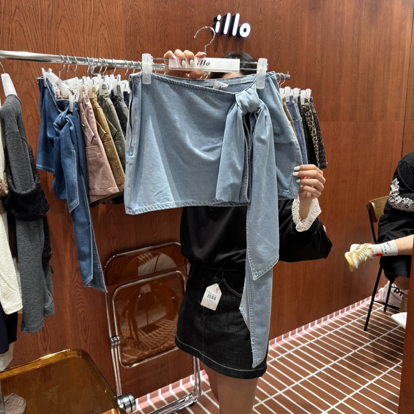 ILLO韓國代購㊣女士新款推薦25秋冬職業休閑時尚人氣熱賣短裙ILLO短裙圖色2