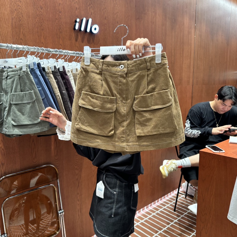 ILLO東大門㊣直郵女裝新品職業休閑25秋冬時尚推薦熱賣裙褲ILLO裙褲