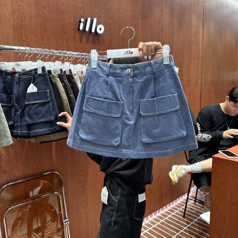 ILLO東大門㊣直郵女裝新品職業休閑25秋冬時尚推薦熱賣裙褲ILLO裙褲圖色3