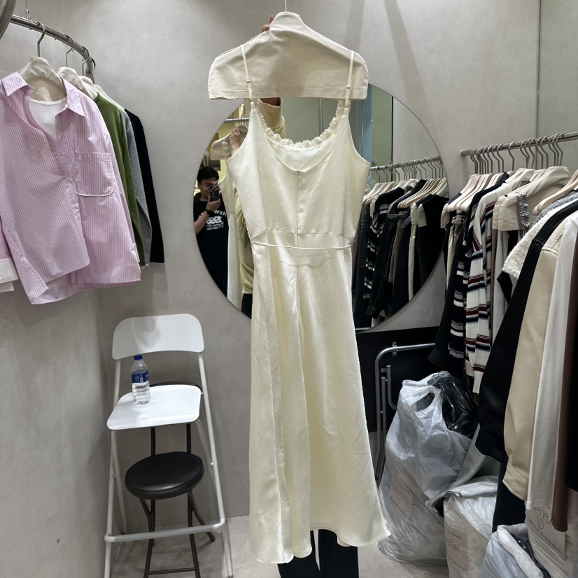 WHO IS SHE韓國代購㊣女士新品休閑25秋冬職業推薦連衣裙WHO IS SHE連衣裙