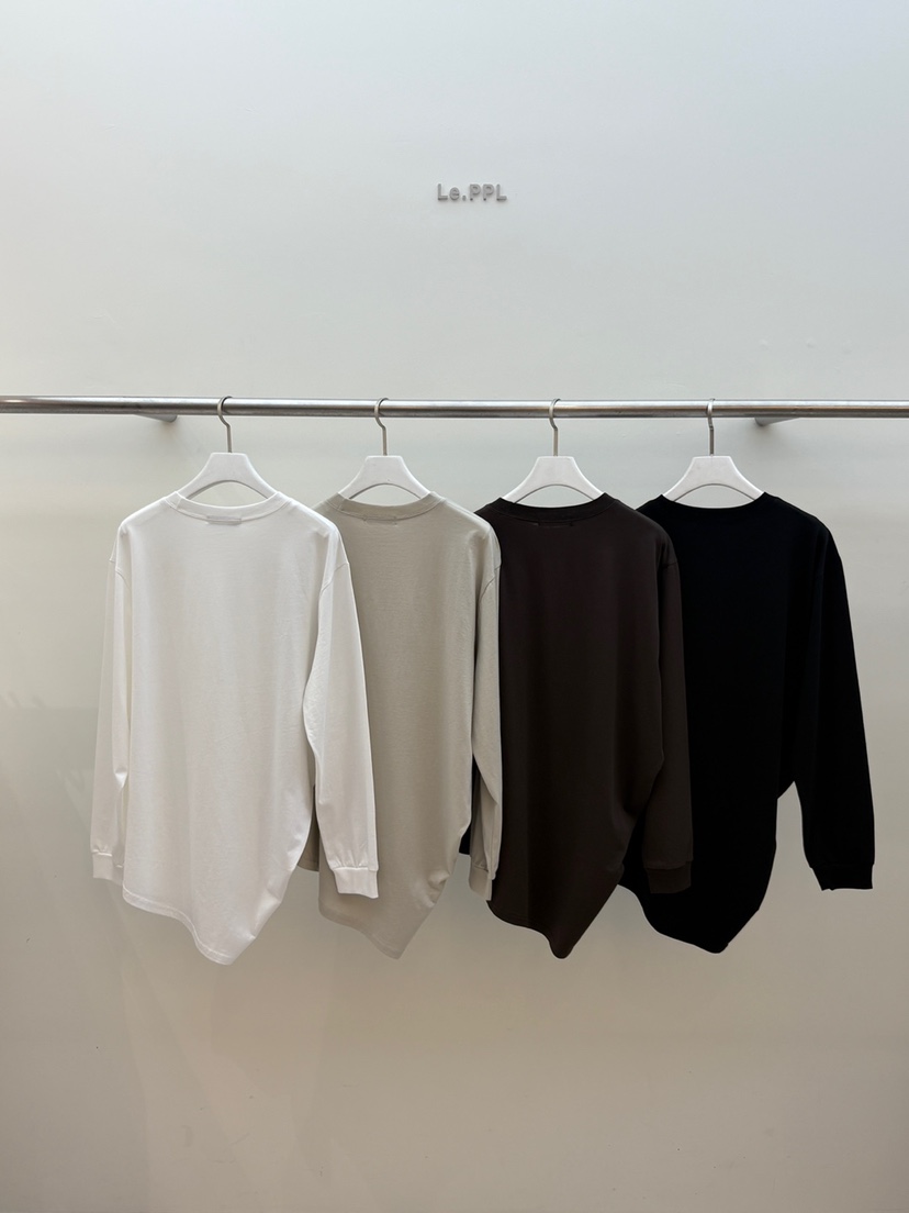 LE-PPL韓國直郵㊣女士新品25秋冬推薦休閑熱賣長袖T恤刺繡LE-PPL長袖T恤
