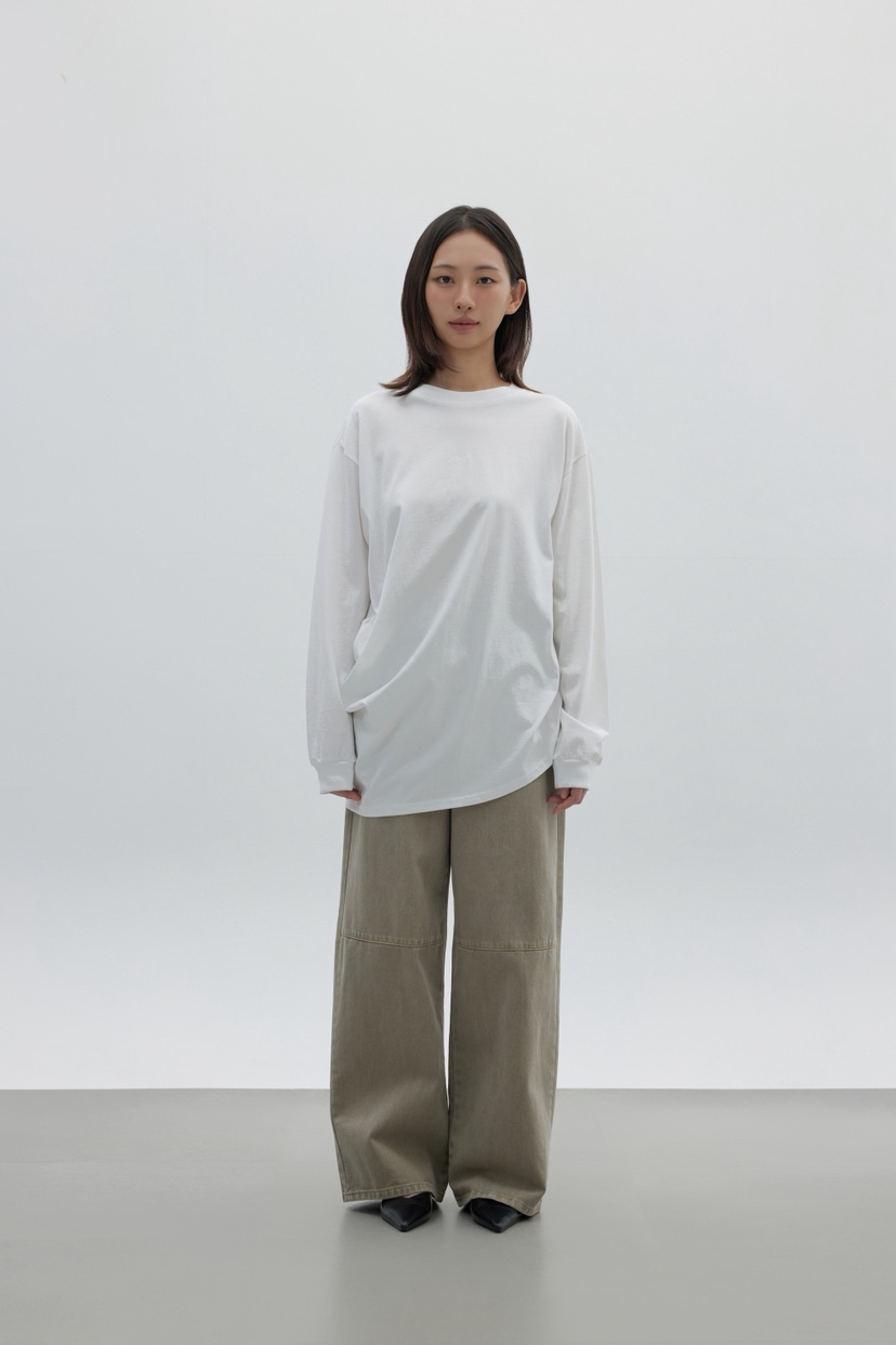 LE-PPL韓國直郵㊣女士新品25秋冬推薦休閑熱賣長袖T恤刺繡LE-PPL長袖T恤