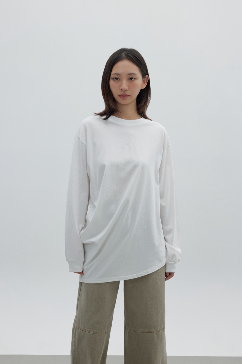 LE-PPL韓國直郵㊣女士新品25秋冬推薦休閑熱賣長袖T恤刺繡LE-PPL長袖T恤