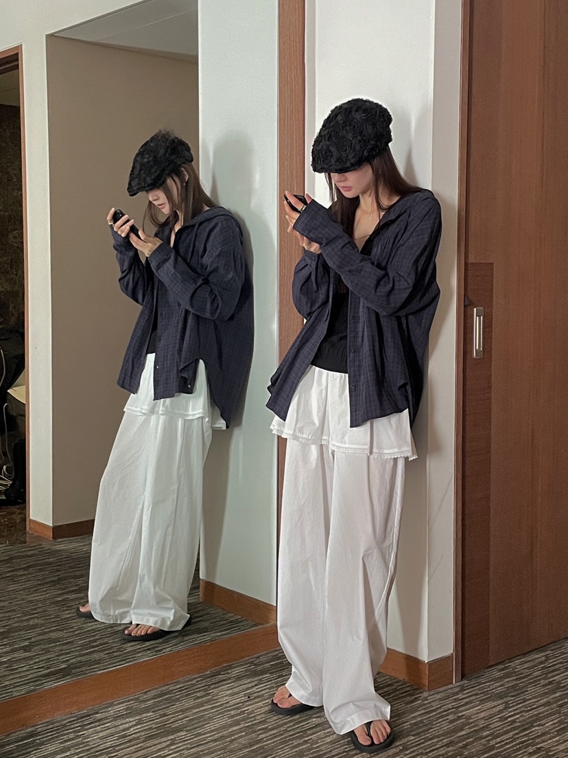 ONDO-P東大門㊣實拍女士新品人氣職業25秋冬休閑真品裙褲蕾絲ONDO-P裙褲