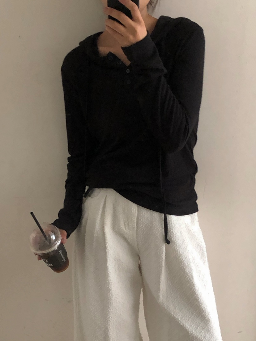 ONDO-P韓國直郵㊣女士新品推薦25秋冬職業針織衫連帽衫修身ONDO-P針織衫