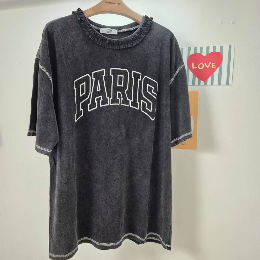 COTTONFACTORY東大門㊣直郵女裝新品真品熱賣25秋冬職業T恤COTTONFACTORYT恤圖色1
