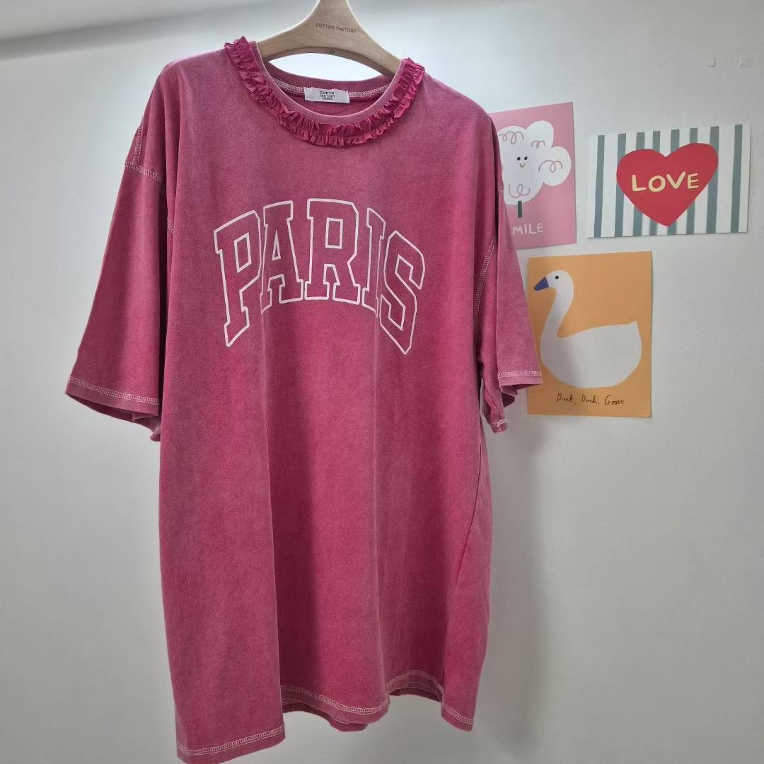 COTTONFACTORY東大門㊣直郵女裝新品真品熱賣25秋冬職業T恤COTTONFACTORYT恤圖色2