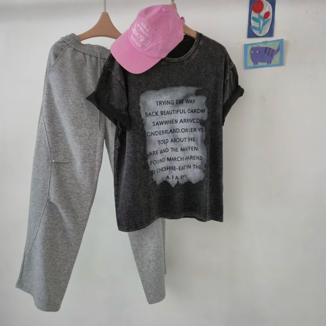 COTTONFACTORY韓國代購㊣女裝新款休閑時尚真品熱賣T恤復古COTTONFACTORYT恤