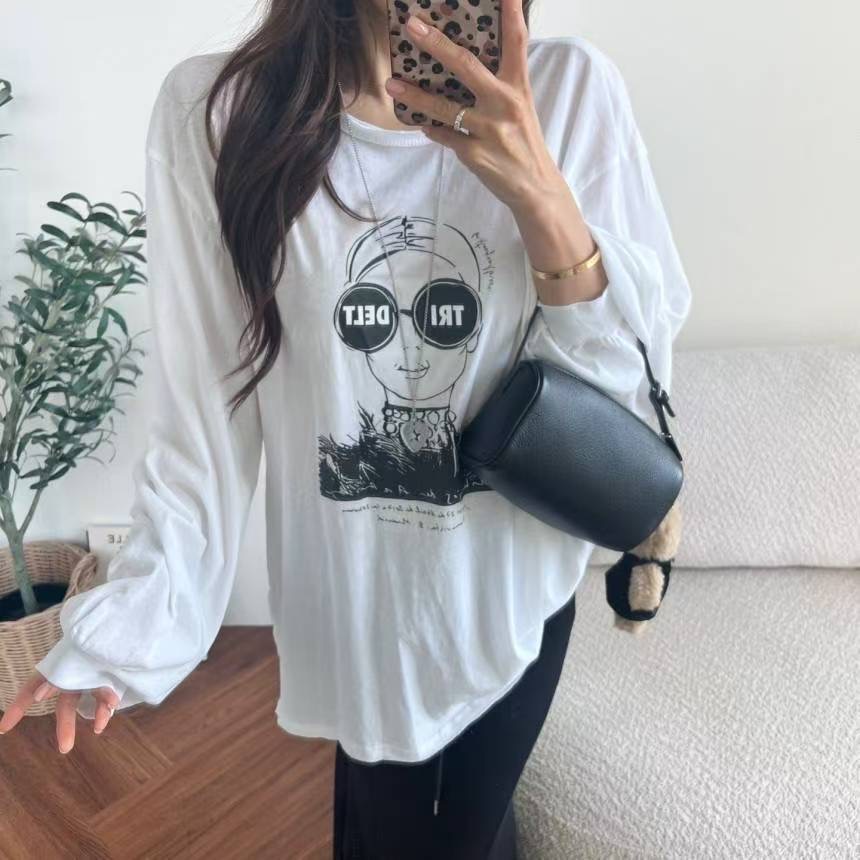 COZCAT-코즈켓-T東大門㊣直郵女士新品25秋冬推薦長袖T恤COZCAT長袖T恤圖色1