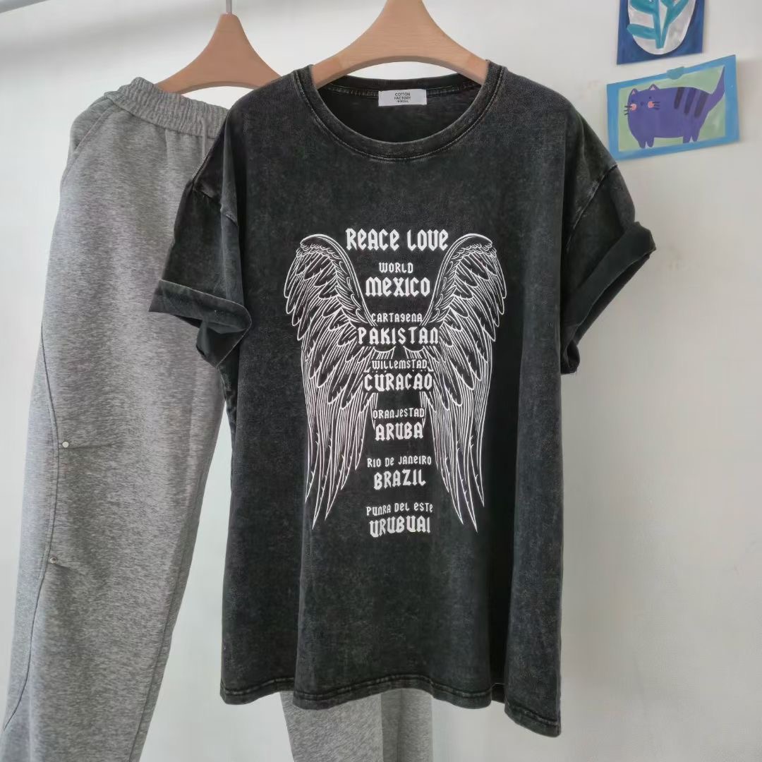 COTTONFACTORY韓國代購㊣女士新品真品熱賣人氣休閑25秋冬T恤COTTONFACTORYT恤