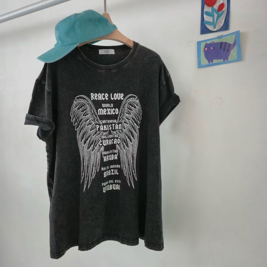 COTTONFACTORY韓國代購㊣女士新品真品熱賣人氣休閑25秋冬T恤COTTONFACTORYT恤圖色1