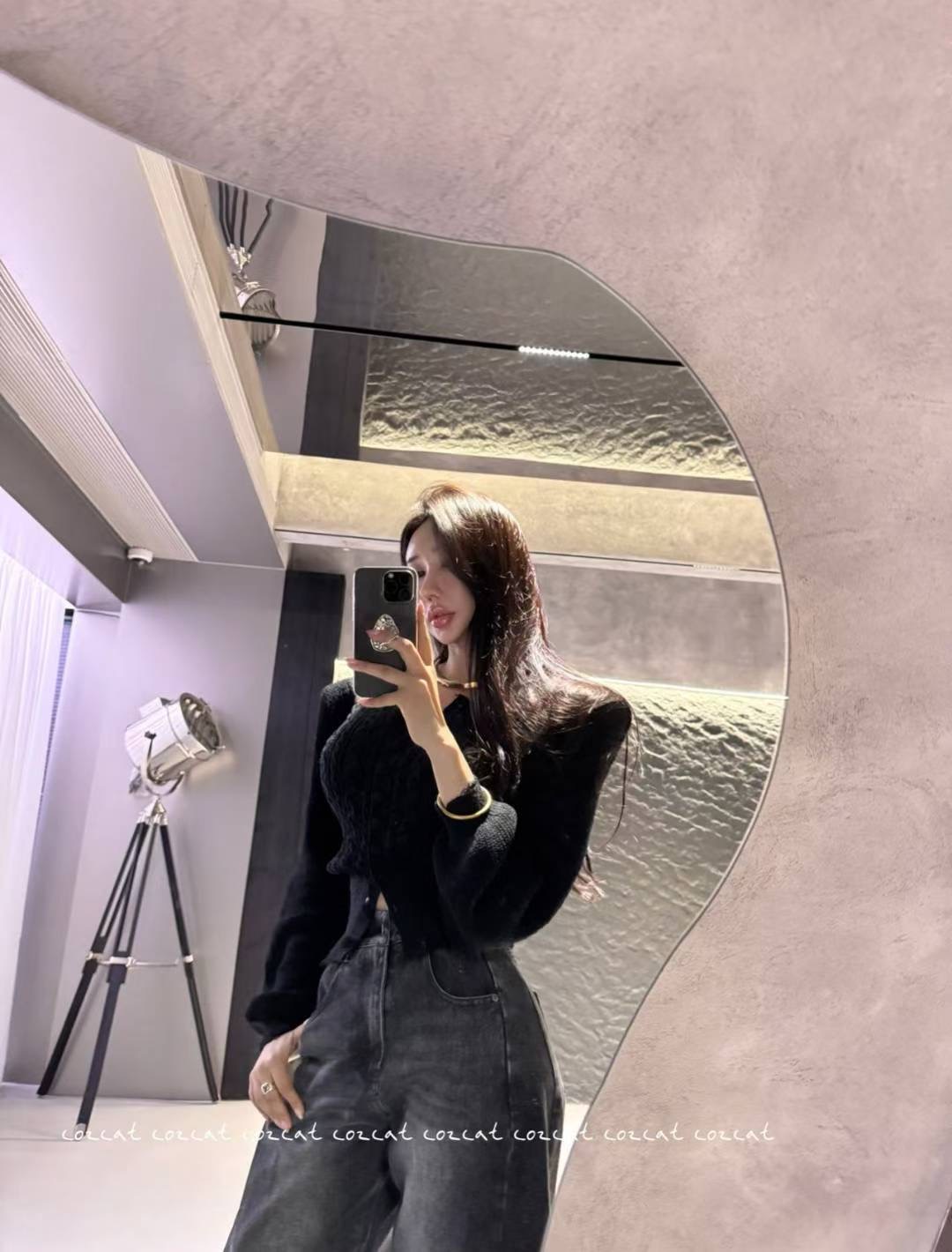 COZCAT-코즈켓-T韓國代購㊣女士新款職業25秋冬休閑針織衫COZCAT針織衫圖色3