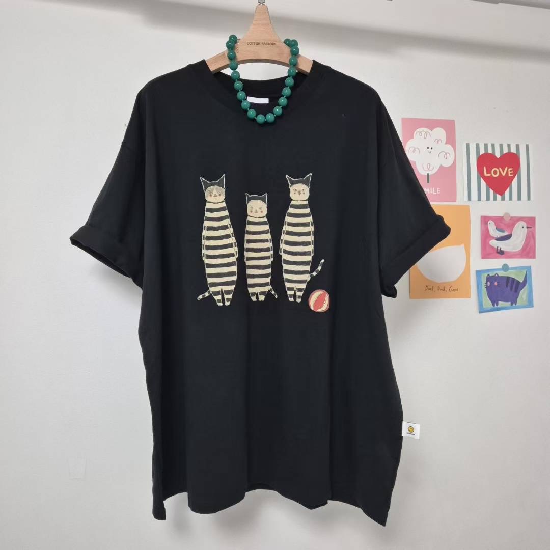 COTTONFACTORY東大門㊣實拍女裝新款人氣25秋冬休閑時尚T恤COTTONFACTORYT恤圖色2