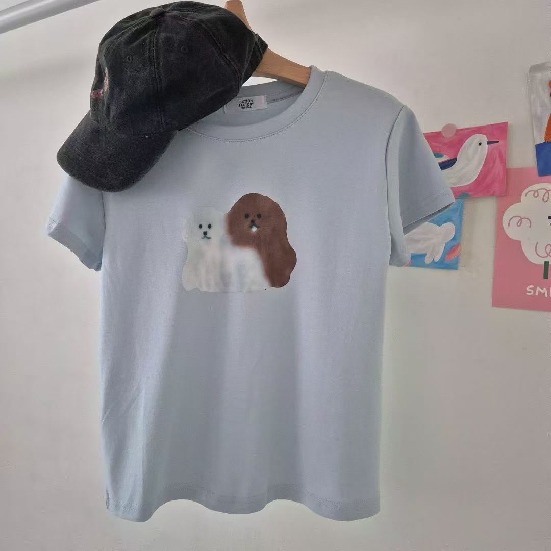 COTTONFACTORY東大門㊣直郵女裝新款真品25秋冬人氣時尚T恤COTTONFACTORYT恤圖色3
