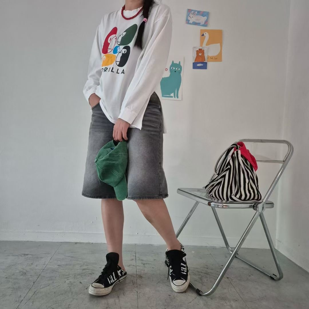 COTTONFACTORY韓國直郵㊣女裝新款職業時尚推薦25秋冬長袖T恤COTTONFACTORY長袖T恤
