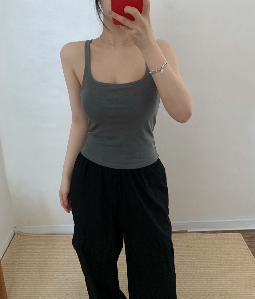 TWENTY FOUR SEVEN24-7東大門㊣實拍女士新款休閑吊帶背心TEWNTY FOUR SEVEN24-7吊帶/背心