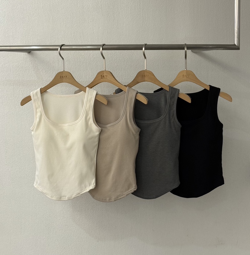 TWENTY FOUR SEVEN24-7韓國代購㊣女士新品25秋冬吊帶背心TEWNTY FOUR SEVEN24-7吊帶/背心