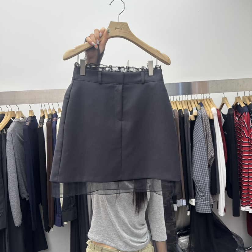 SPECIAL東大門㊣直郵女士新品熱賣時尚真品人氣推薦短裙荷葉邊SPECIAL短裙圖色1