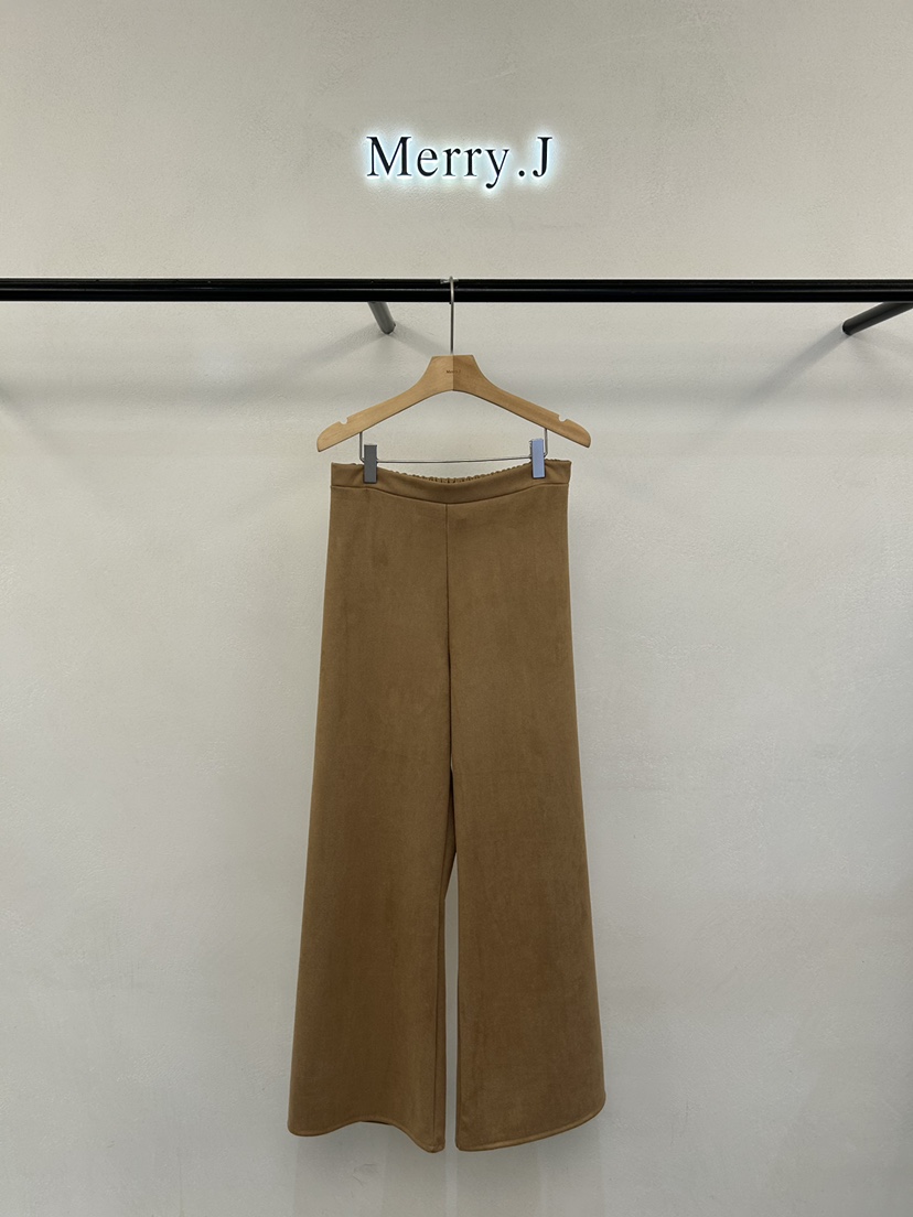 MERRY-J東大門㊣實拍女士新品時尚推薦職業熱賣休閑褲絲絨MERRY-J休閑褲圖色1