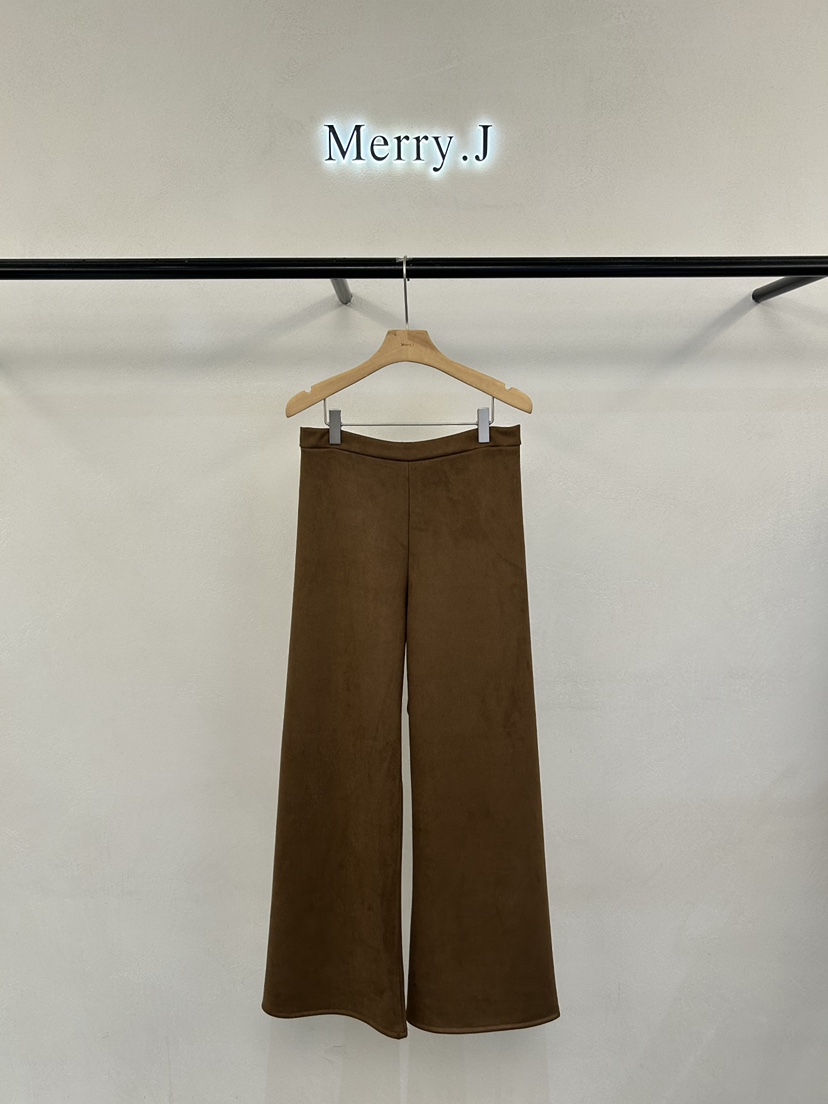 MERRY-J東大門㊣實拍女士新品時尚推薦職業熱賣休閑褲絲絨MERRY-J休閑褲圖色2