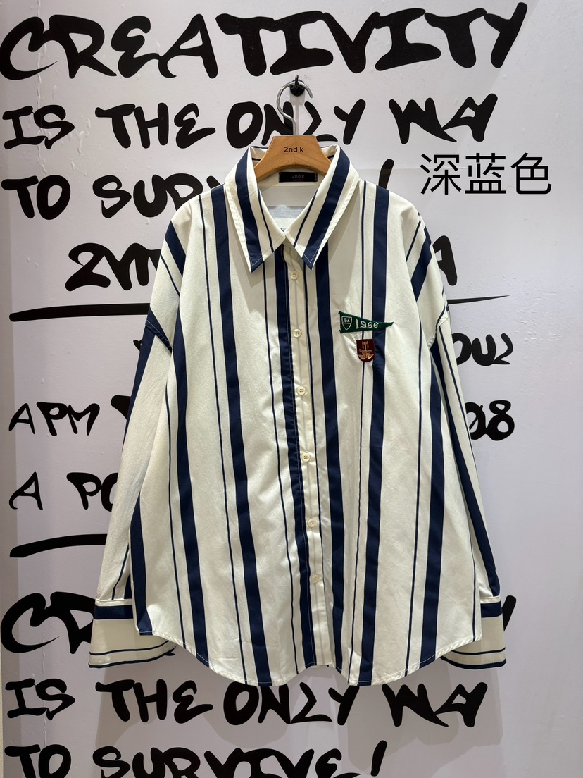 2ND K韓國直郵㊣女士新款時尚職業真品推薦25秋冬襯衫蕾絲衫2ND K襯衫/蕾絲衫圖色2