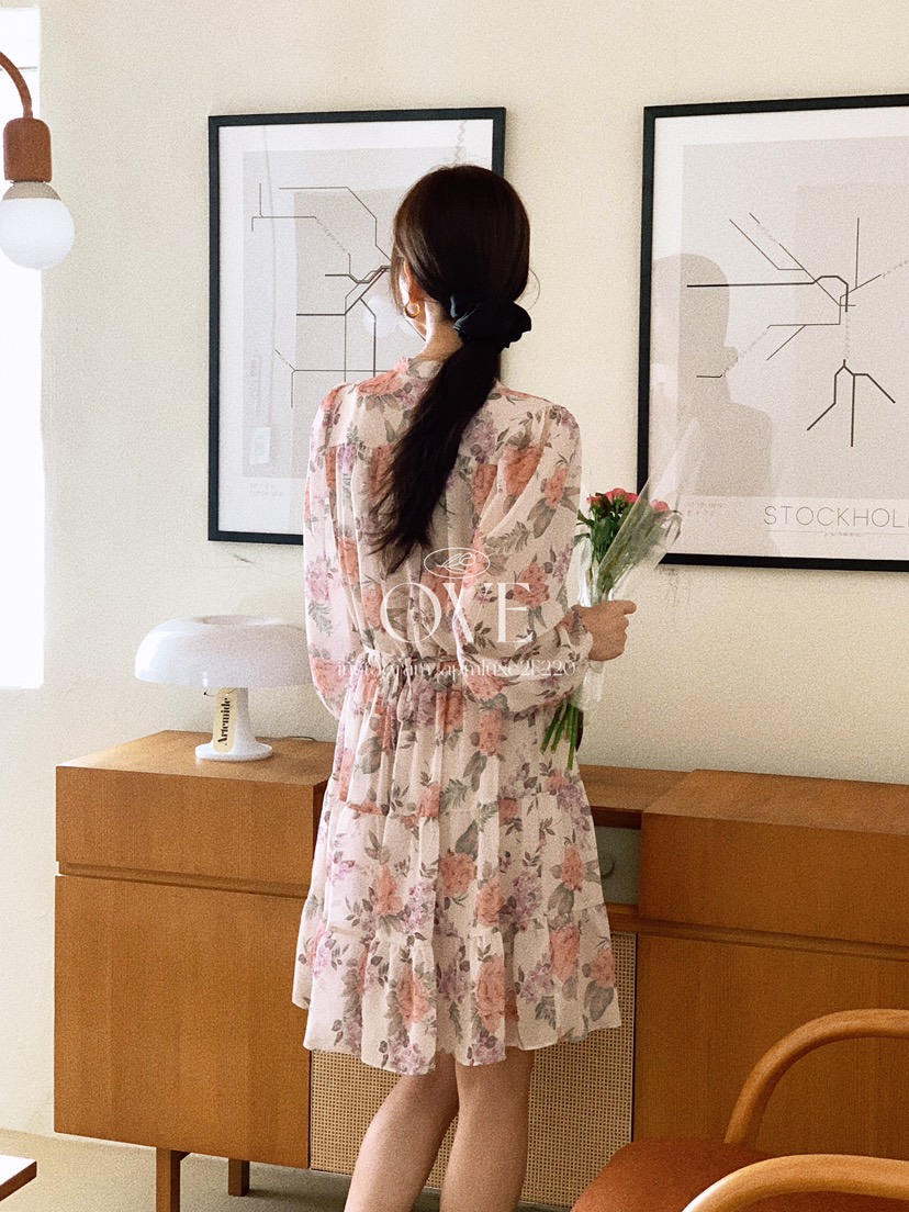 OVE韓國代購㊣女裝新品推薦職業人氣真品時尚休閑25秋冬連衣裙OVE連衣裙
